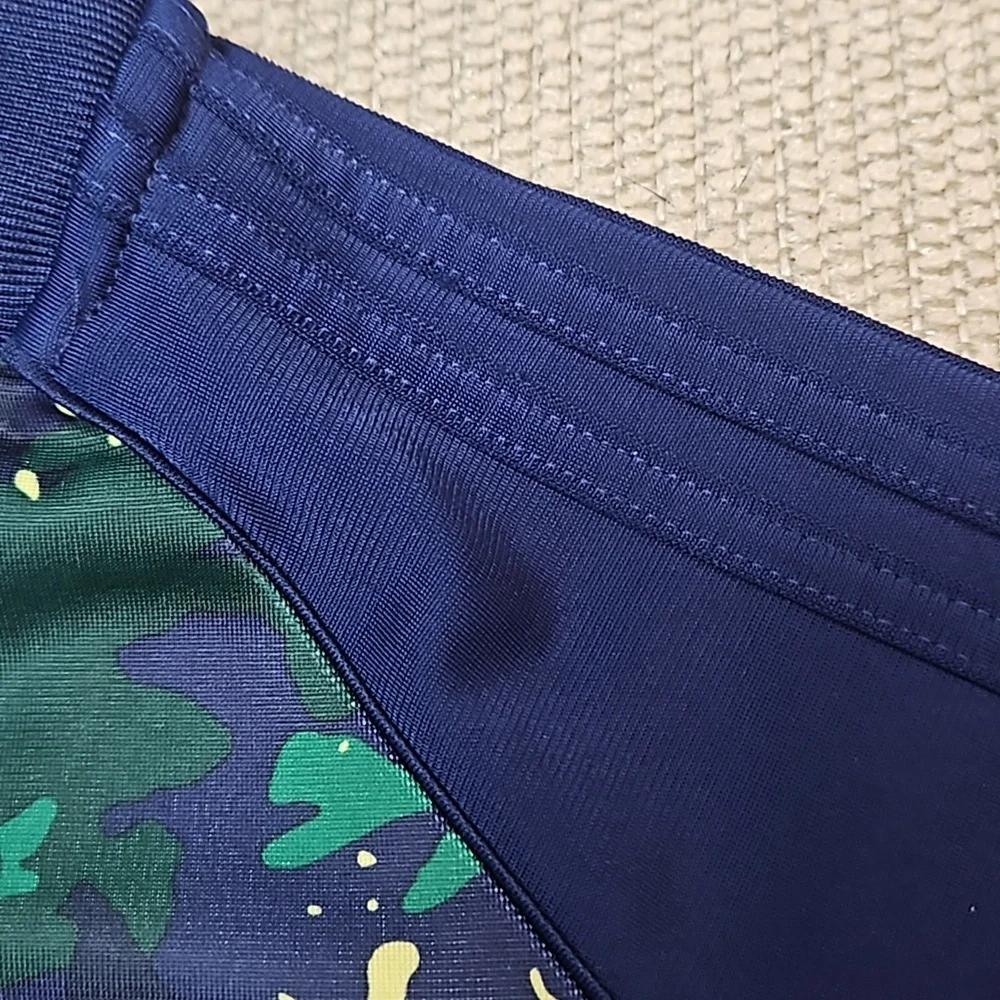 Adidas Track Jacket Camo Print Size 4T Blue Green Yellow Unisex